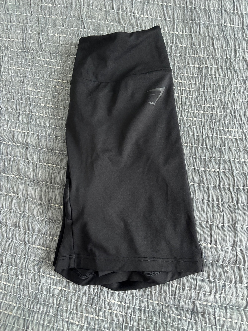 Gymshark Black High-Rise Athletic Shorts